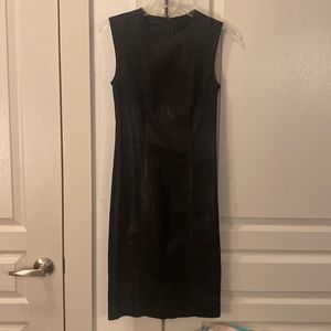 Level 99 sleeveless waxed black dress xs